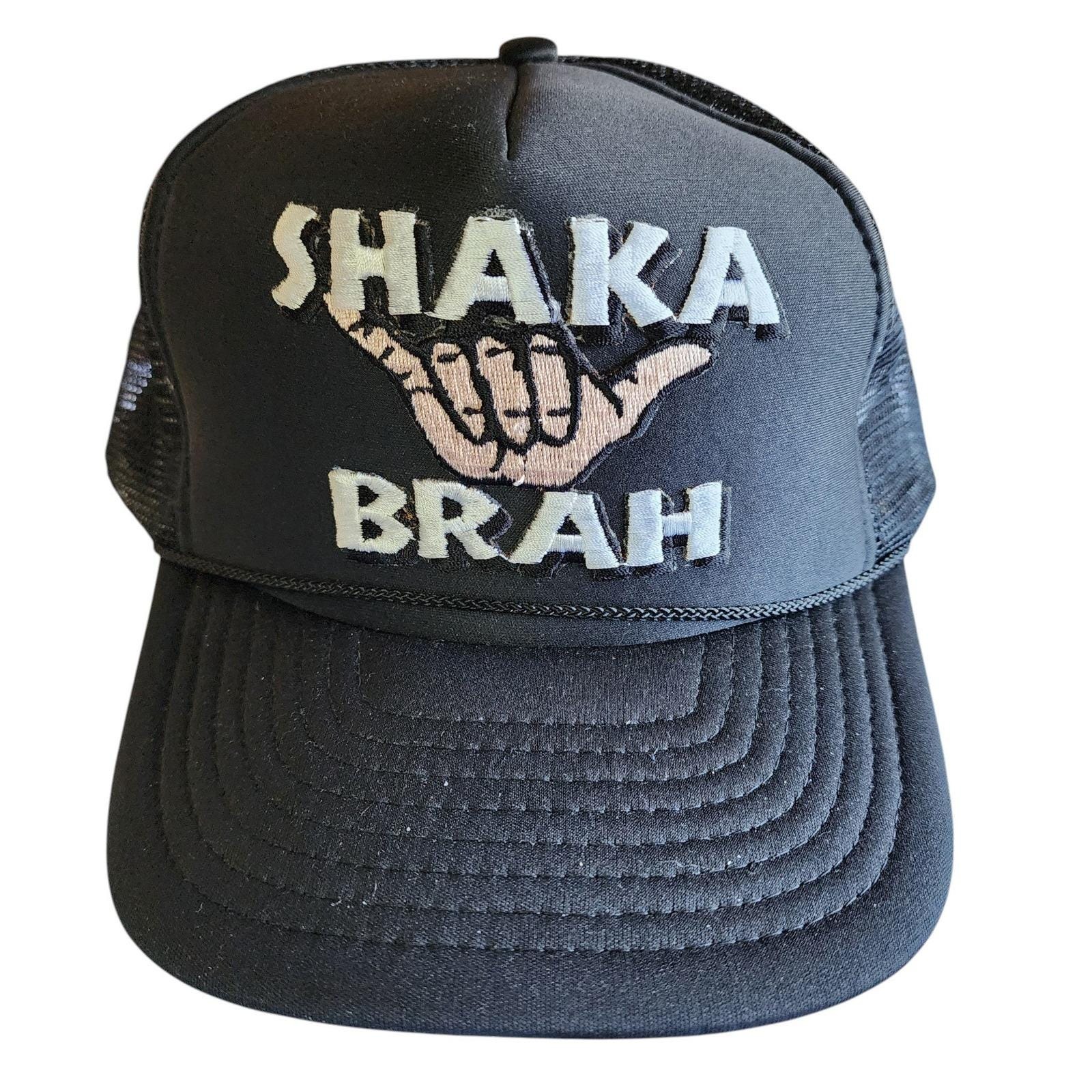 Vintage Shaka Brah Hawaii Trucker Snapback Hat Nissin Cap